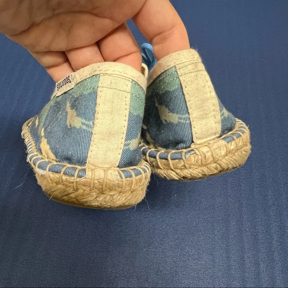 We Are Welcome Soludos Espadrilles Rare Blue Lace Size 8